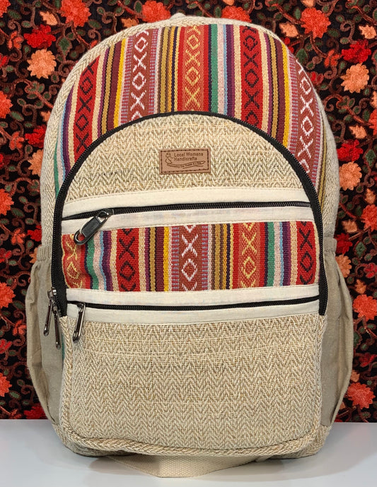 Handwoven Hemp Backpack